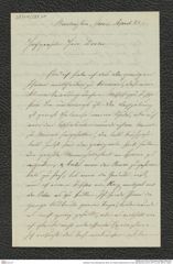 Nachlass Franz Steindachner, Brief von Charles Wachsmuth an Franz Steindachner (23.04.1877), Inv.Nr. 569.01, Seite 1